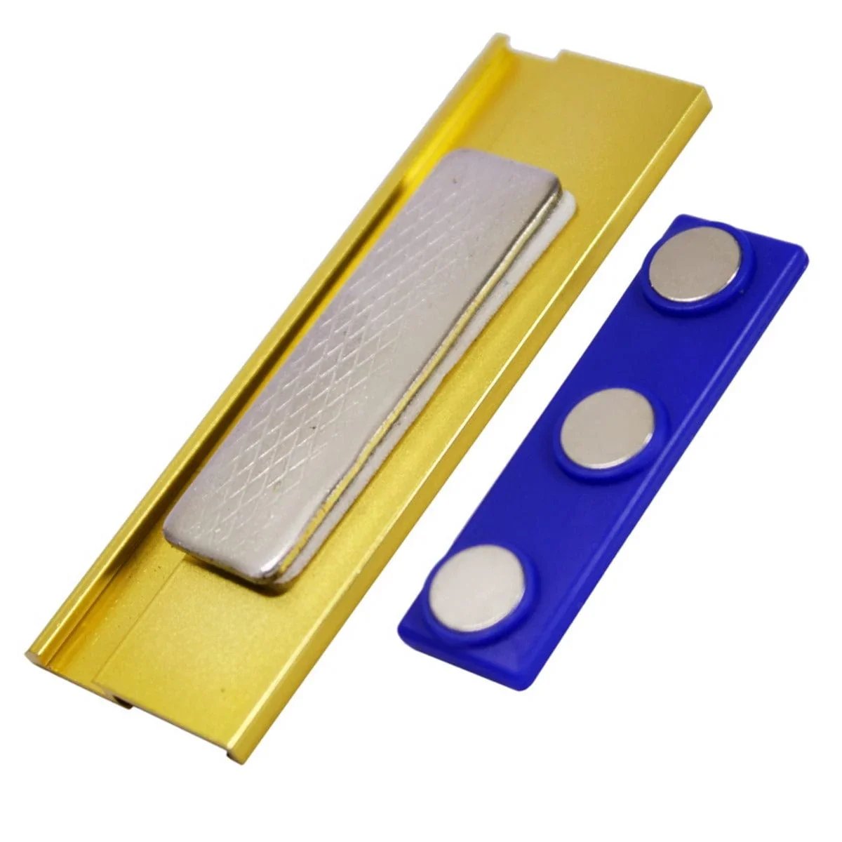 jags-mumbai Card Holders & Name Badges Magnetic Batch (Golden) (70X25mm)