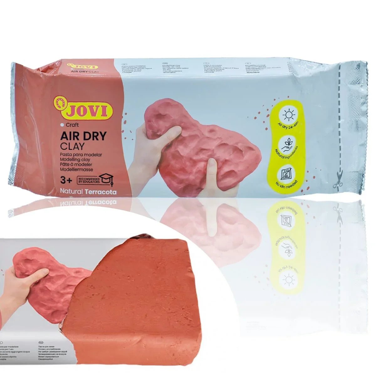 jags-mumbai Clay Jovi Air Hardening Bar 500 GR. Terracotta