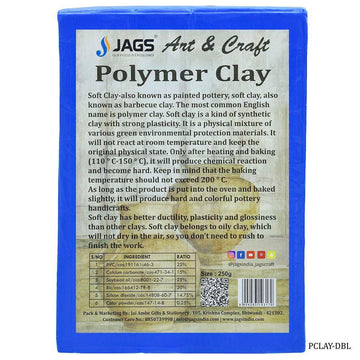 jags-mumbai Clay Polymer Clay 250gm Dark Blue PCLAY-DBL