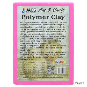jags-mumbai Clay Polymer Clay 250gm Light Pink PCLAY-LP