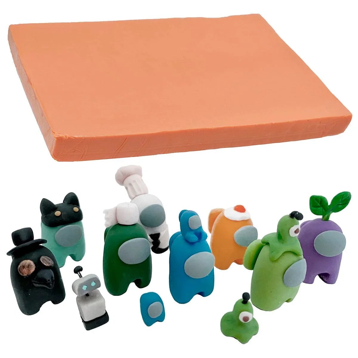 jags-mumbai Clay Polymer Clay 250gm Orange PCLAY-OE