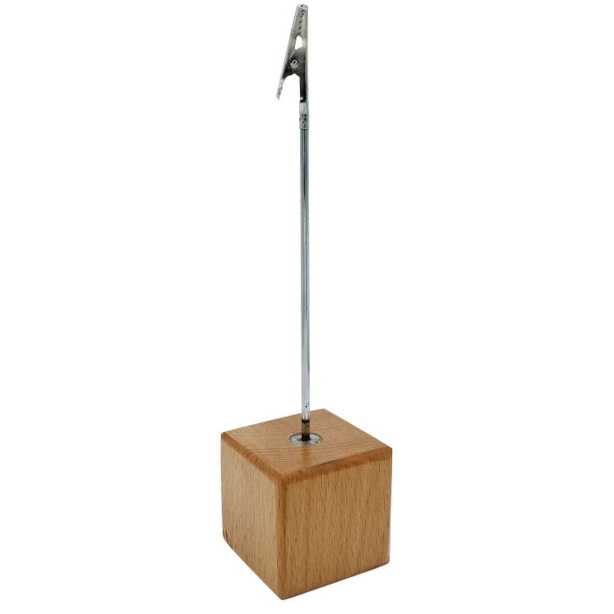 jags-mumbai Clip Massage Clip Stand Wooden Base 2x2Inch