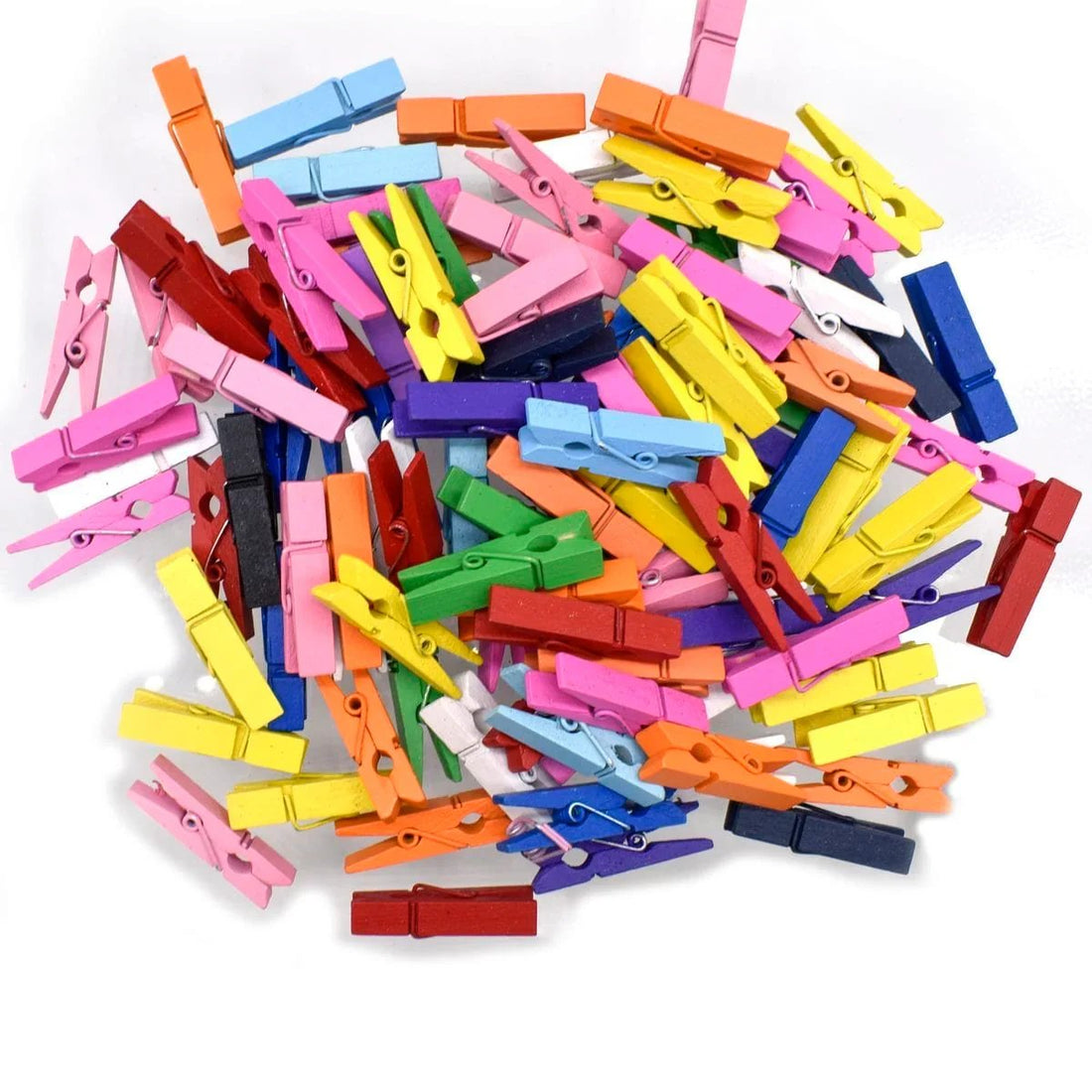 jags-mumbai Clip Wooden Clip 35MM 100pcs Color