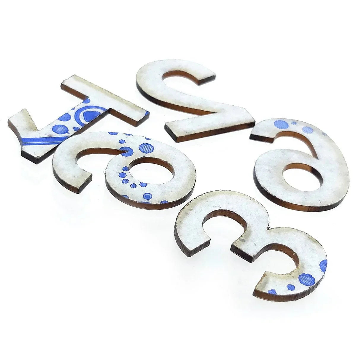 jags-mumbai Clock Making Material 1 inch Acrylic Number For Clock copper 3,6,9,12