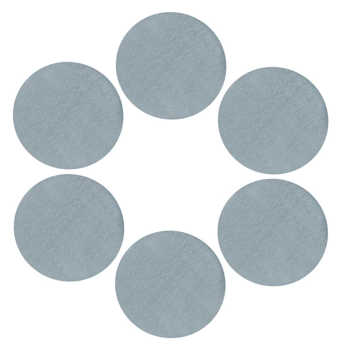 jags-mumbai Coasters Tea Coaster Steel Round 6-Piece Set