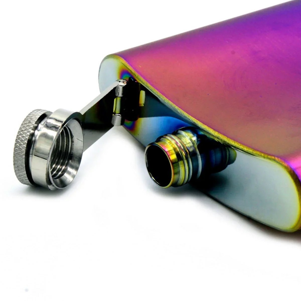 jags-mumbai Corporate Gift set "Elegant Wine Bottle Stainless Steel Hip Flask - Colorful 8oz Capacity"