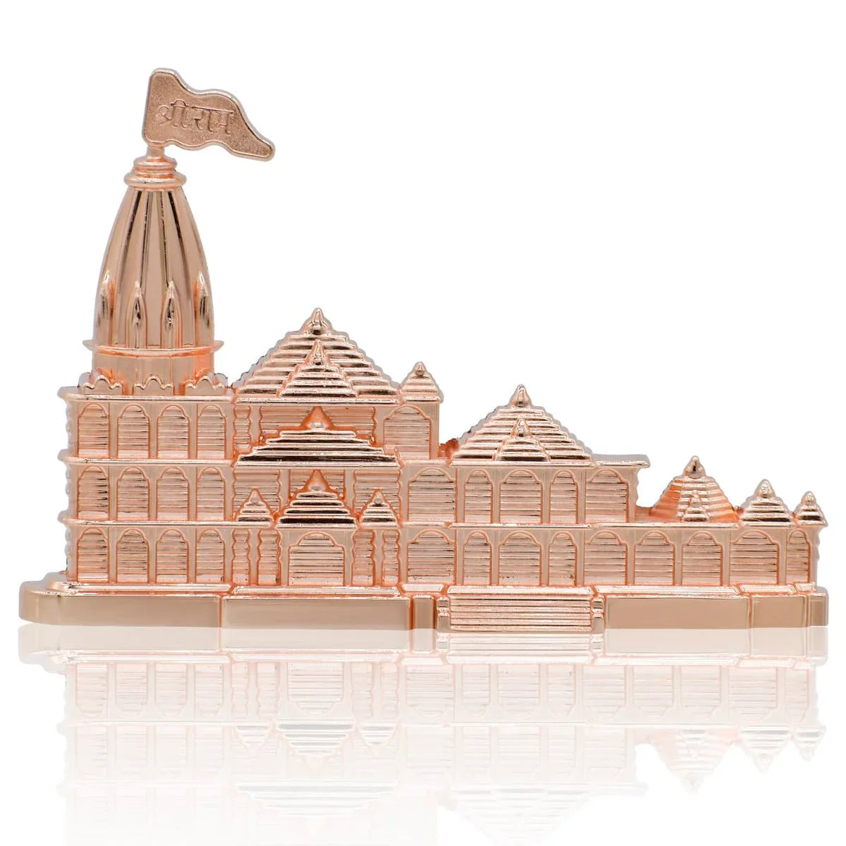 jags-mumbai Corporate Gift set Table Top Ram Mandir Rosh Gold TT688RGD