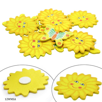 jags-mumbai craft cutout Wooden Mix Sun And Butter Cut Out 12pcs