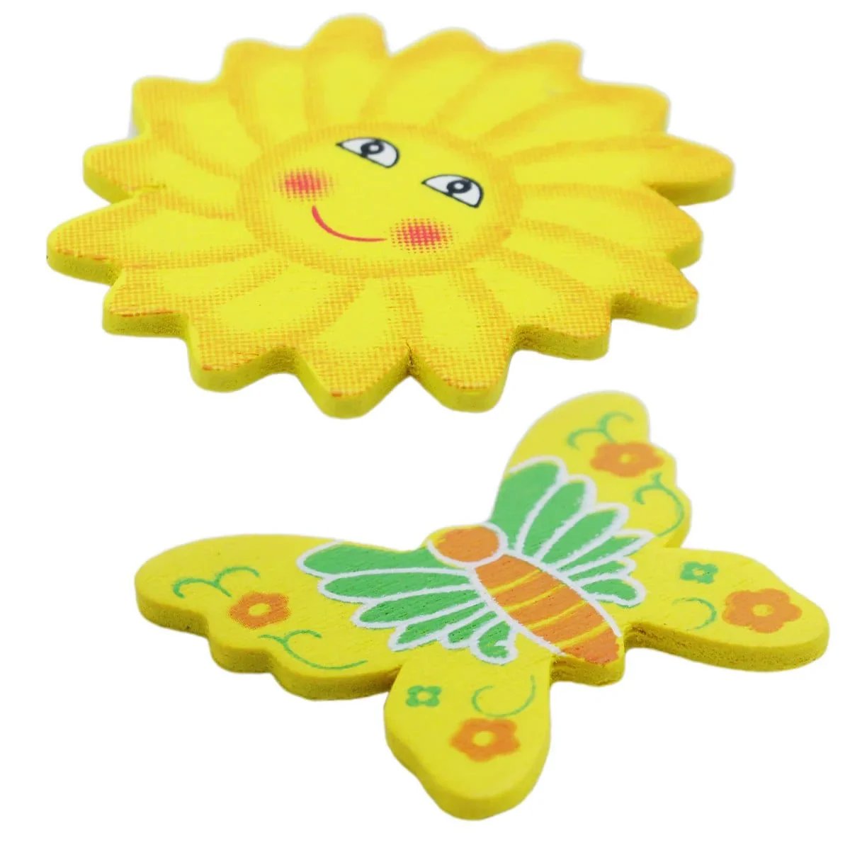 jags-mumbai craft cutout Wooden Mix Sun And Butter Cut Out 12pcs