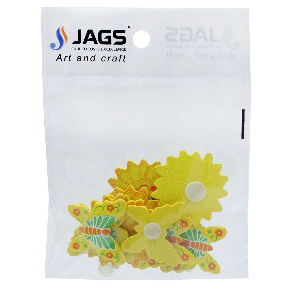 jags-mumbai craft cutout Wooden Mix Sun And Butter Cut Out 12pcs