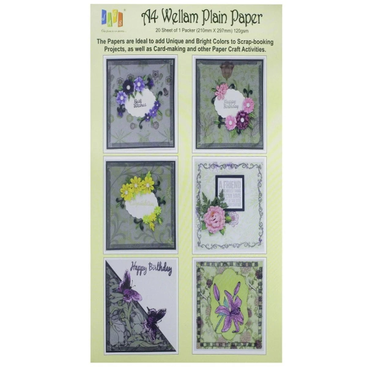 jags-mumbai Decorative Photo Frames Wellam Paper Plain A4 Brown 120gsm