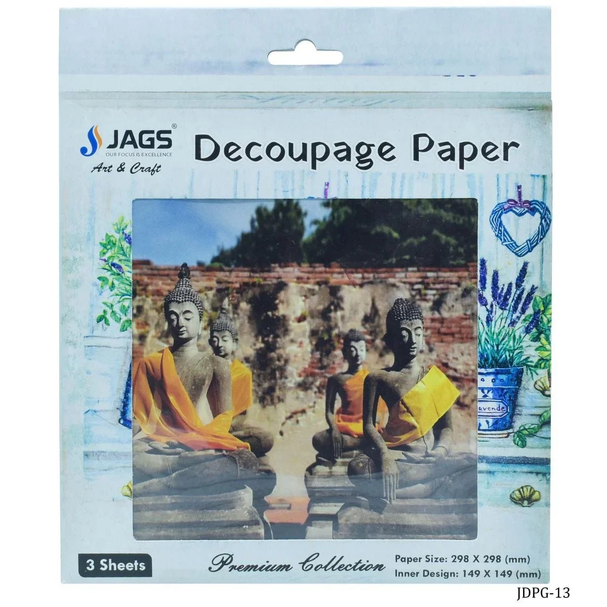 jags-mumbai Decoupage Jags Decoupage Paper 4Pictures Budha JDPG-13