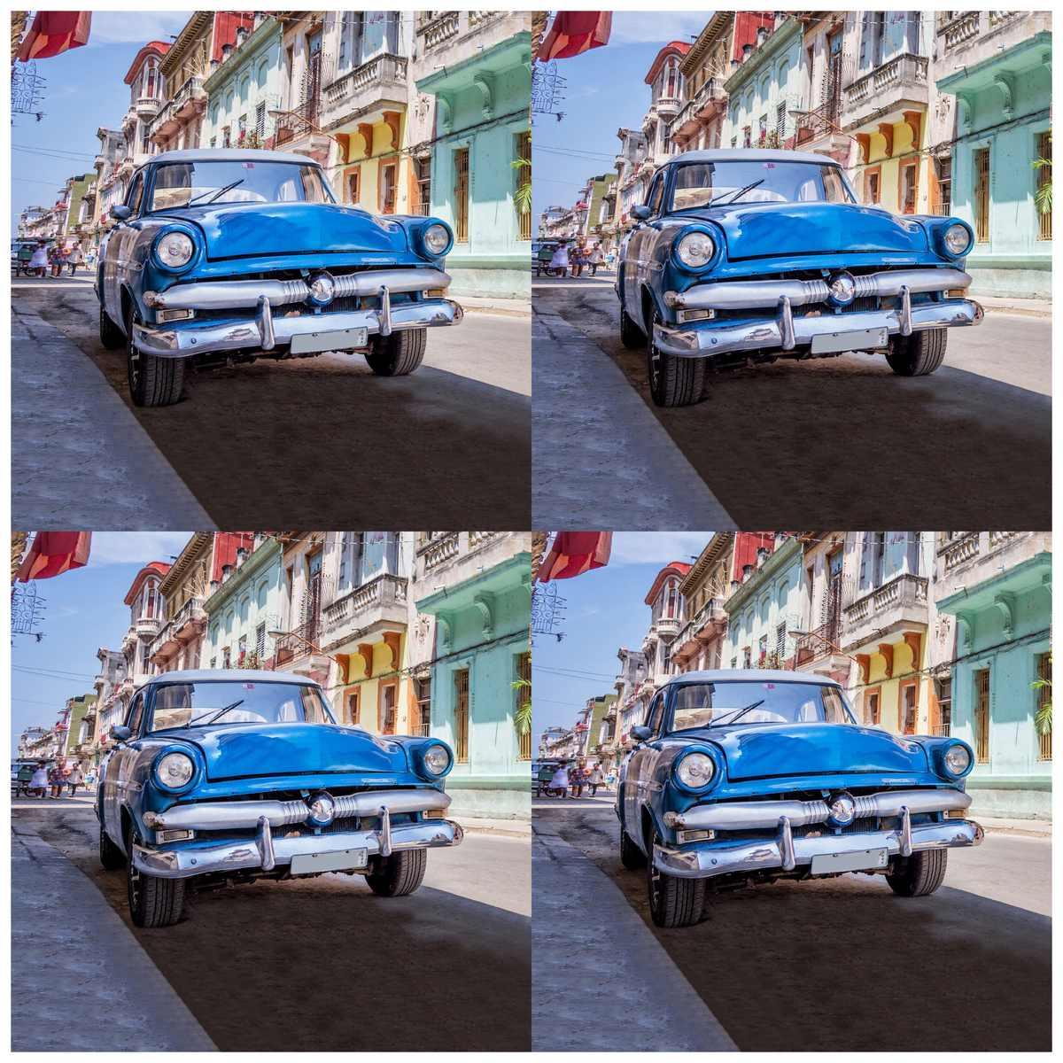 jags-mumbai Decoupage Jags Decoupage Paper Vintag Blue Car JDPG-19
