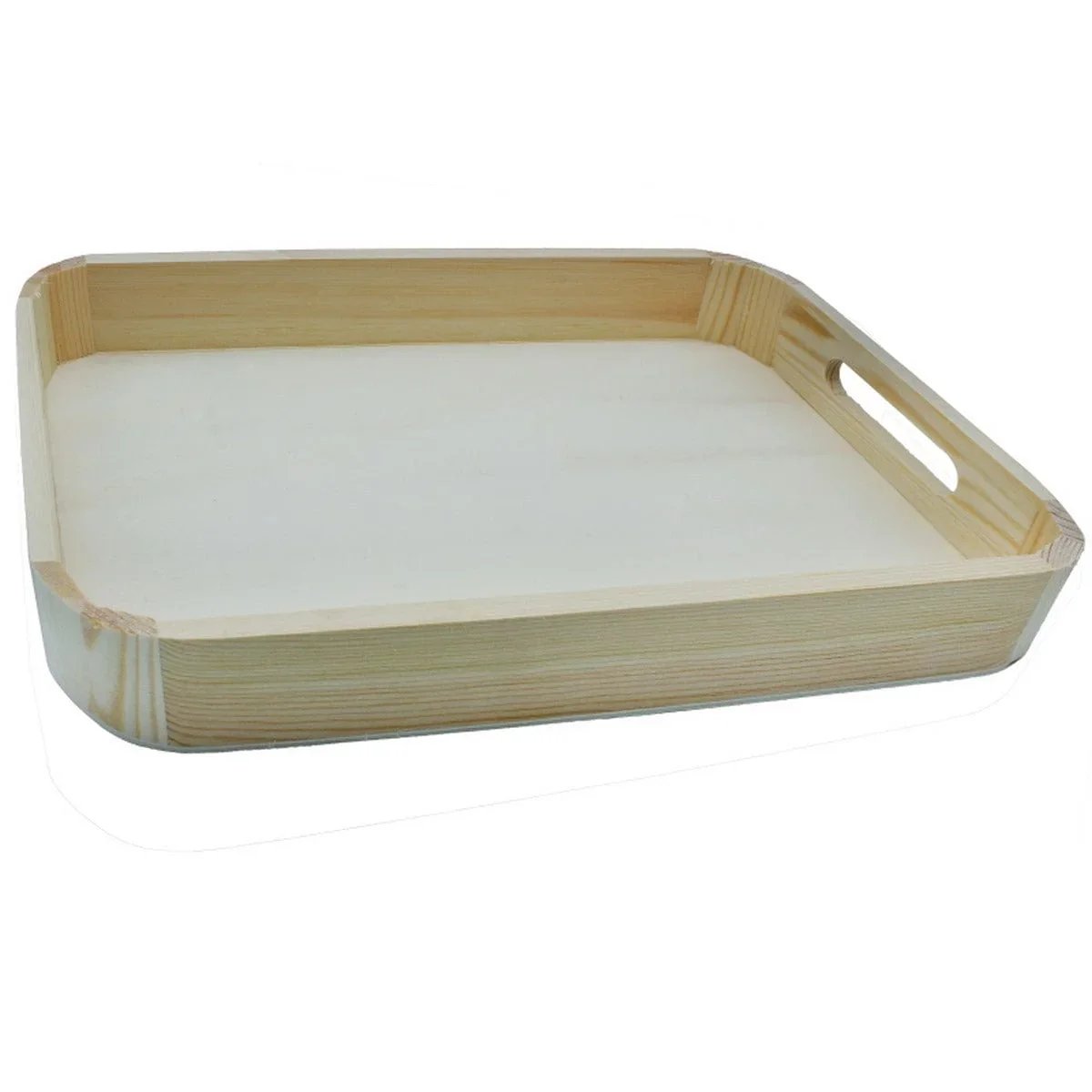 jags-mumbai Decoupage Wooden Decoupage Tray Ovel 2pcs Set