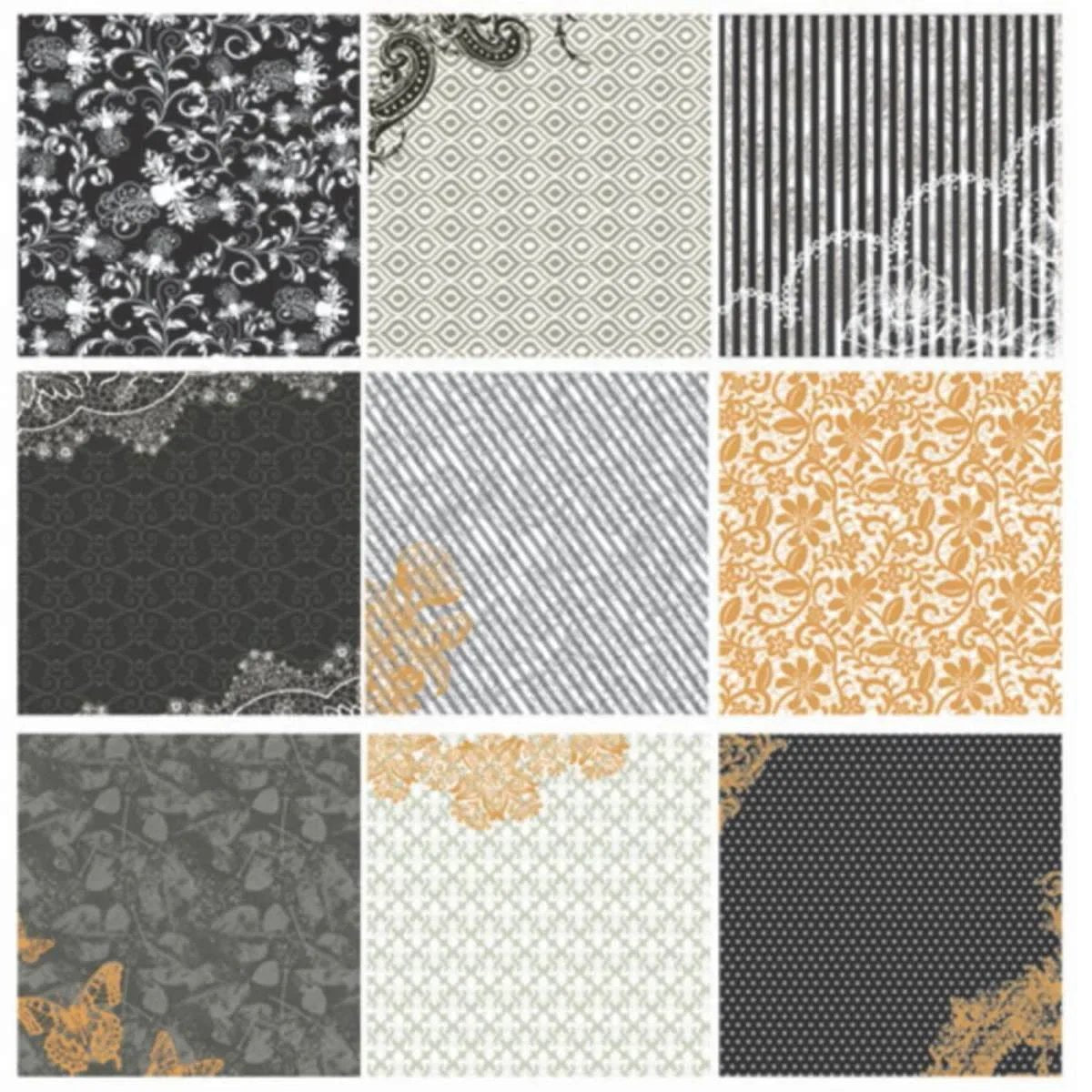 jags-mumbai Designed Paper Designer Paper Pack for Scrapbooking and Greeting Cards 12x12 Inches