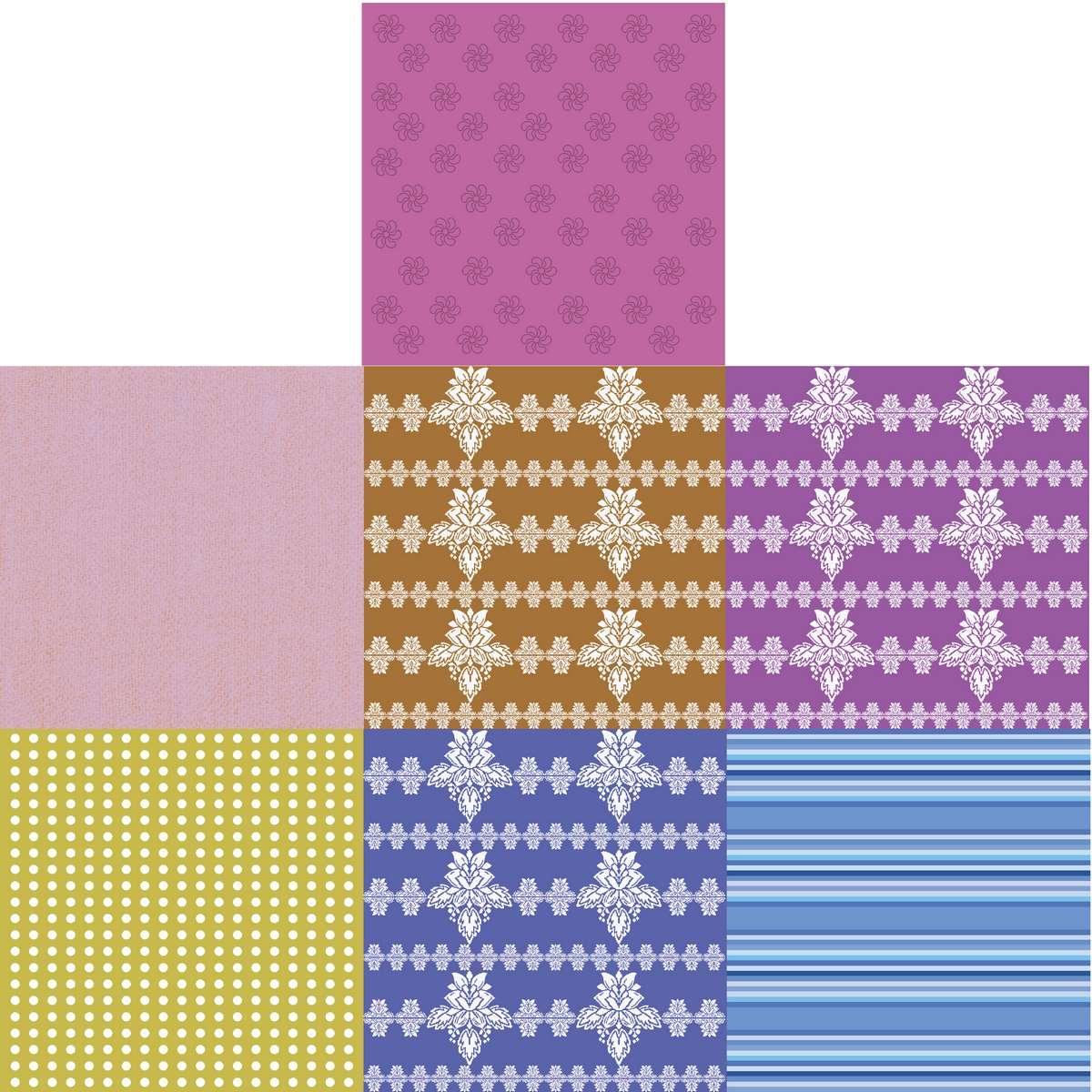 jags-mumbai Designed Paper Designer Paper Pack for Scrapbooking and Greeting Cards 12x12 Inches