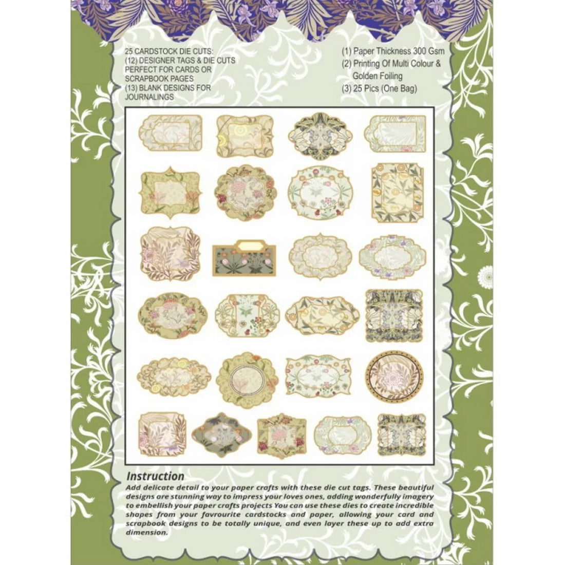 jags-mumbai Artificial Flower Die Cut & Tags Jags Wellam Flor.Flower-1 DCTWFFP-1