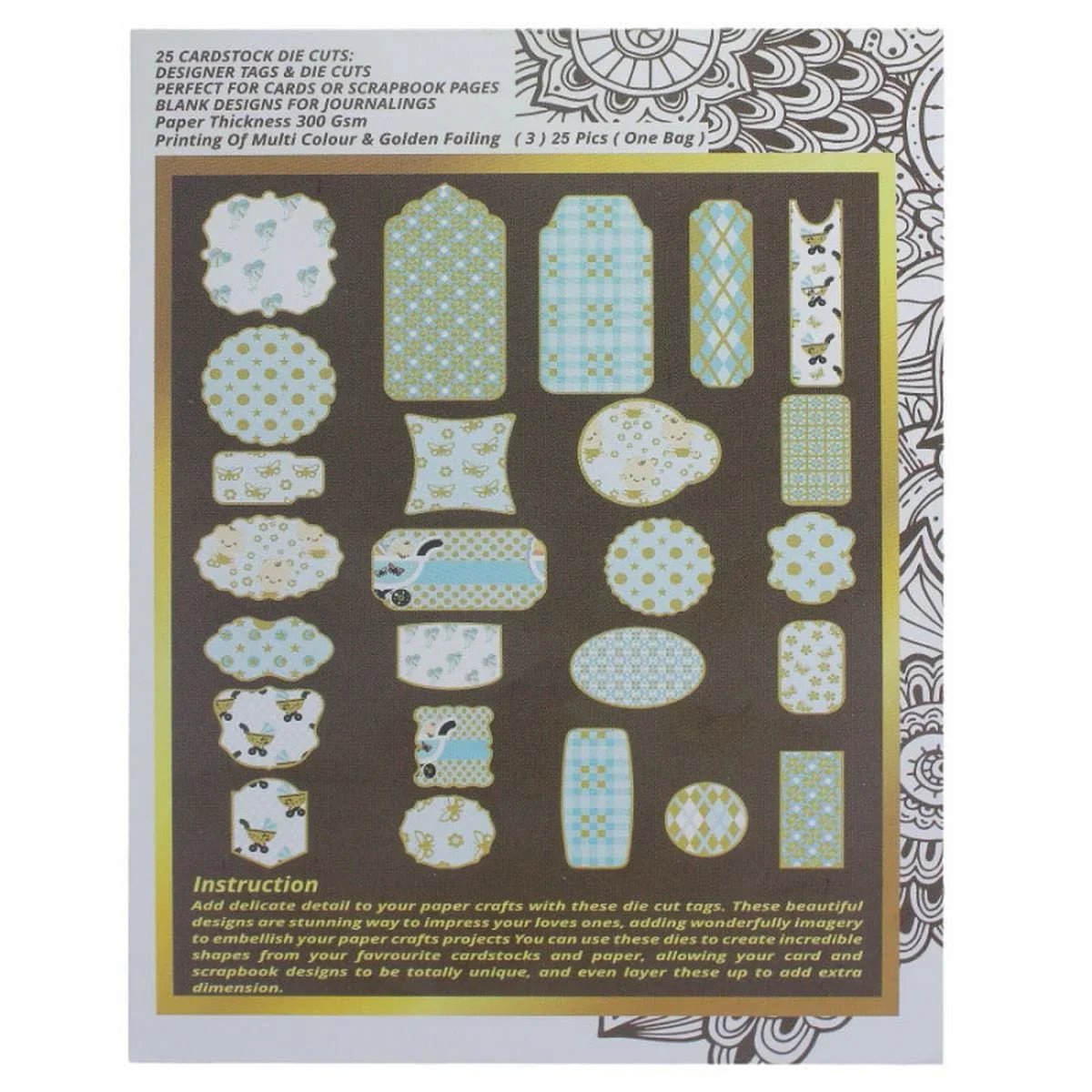 jags-mumbai Dies Jags Die Cut & Tags 25 Pieces It is  Kid