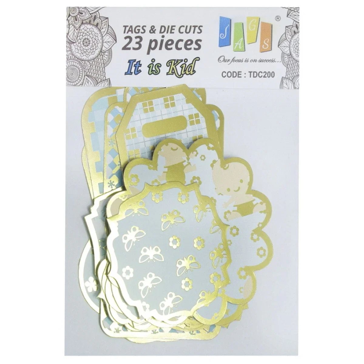 jags-mumbai Dies Jags Die Cut & Tags It is Kid 23 Pieces