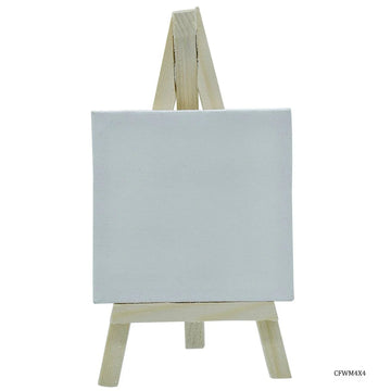 jags-mumbai Easel & Canvas Canvas Frame With Mini Easel Combo 4X4 Inch CFWM4X4