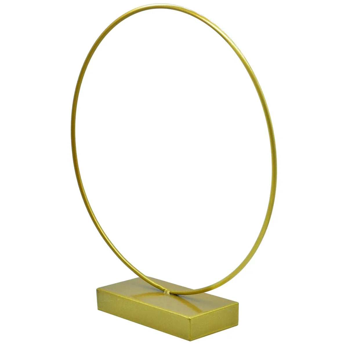 jags-mumbai Easel Luxurious Gold Round Metal Stand - 12 Inch Diameter, Contain 1 Unit