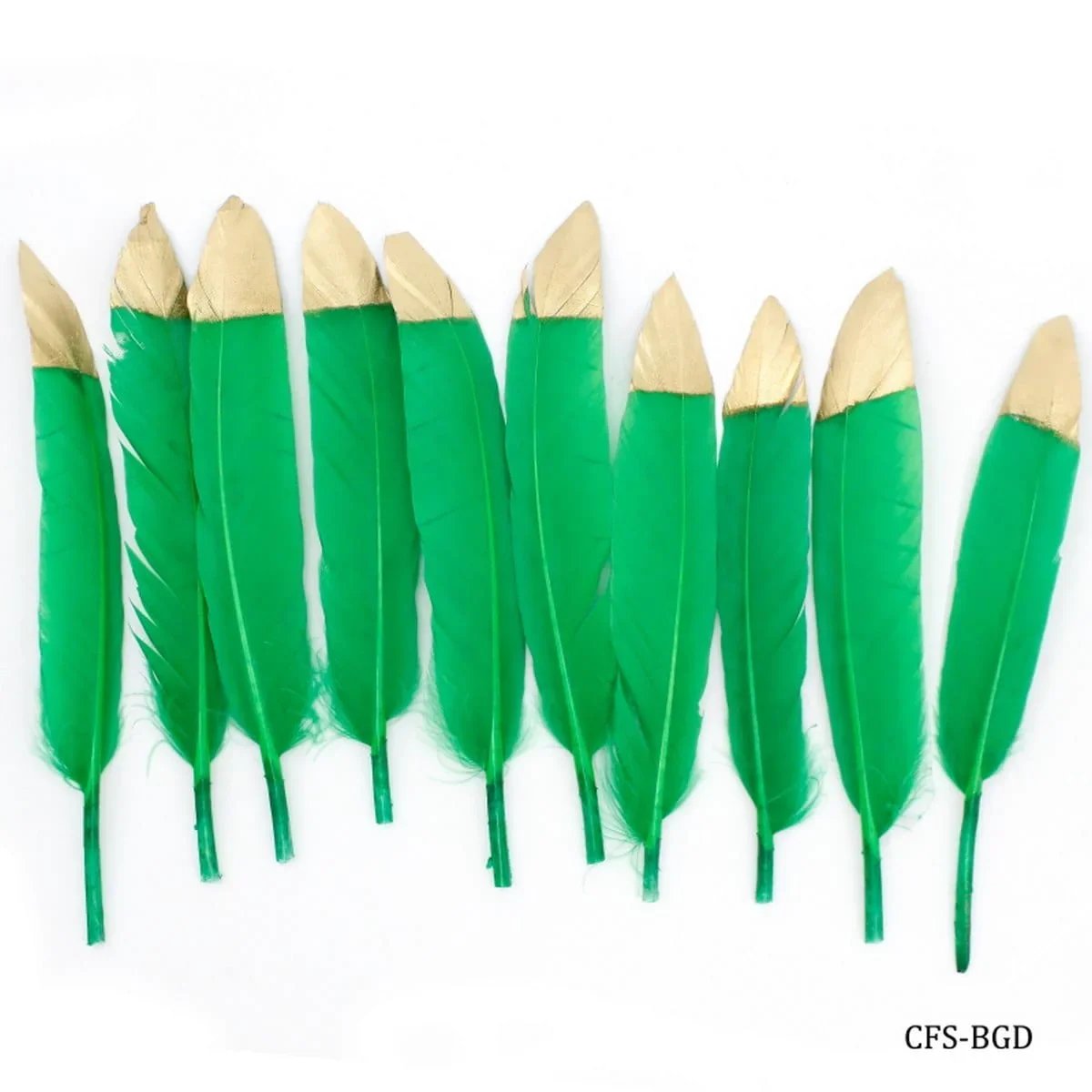 jags-mumbai Feather Feather Artificial Small Colour&Gold 10pcs