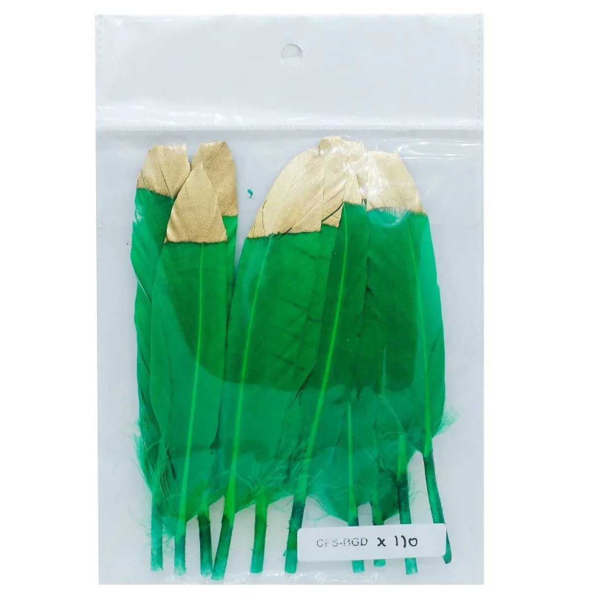 jags-mumbai Feather Feather Artificial Small Colour&Gold 10pcs