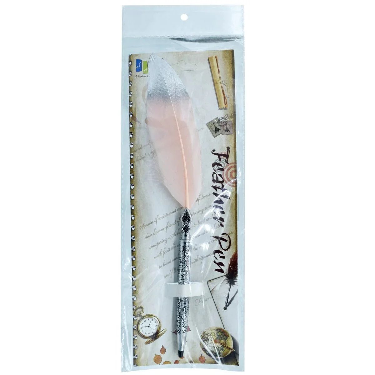 jags-mumbai Feather Pens Feather Ball Pen Design Full Steel Chrome