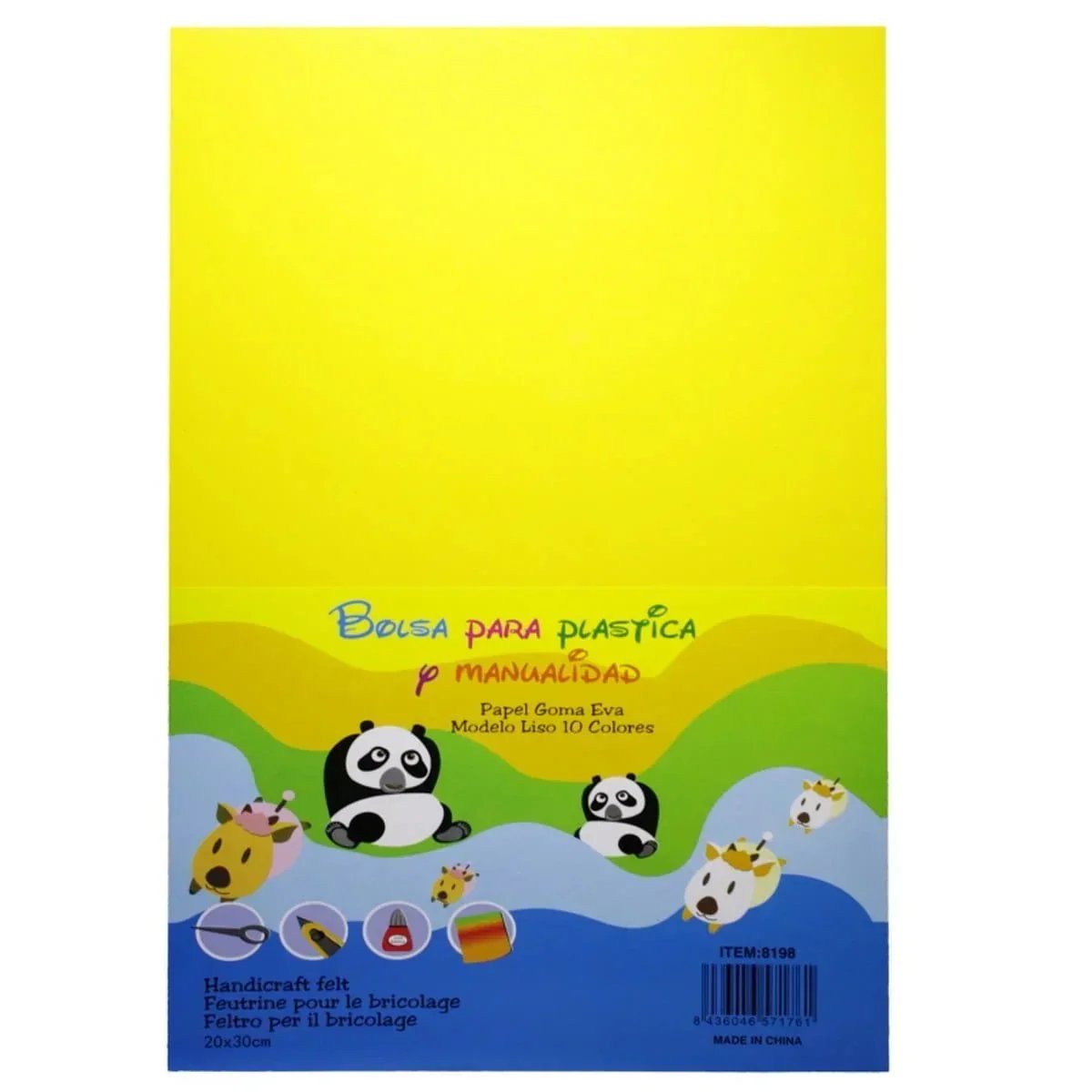 jags-mumbai Foam, Mount,Cork Sheet Colorful foam A4 sheets for hobby crafts and DIY- contain 10 unit