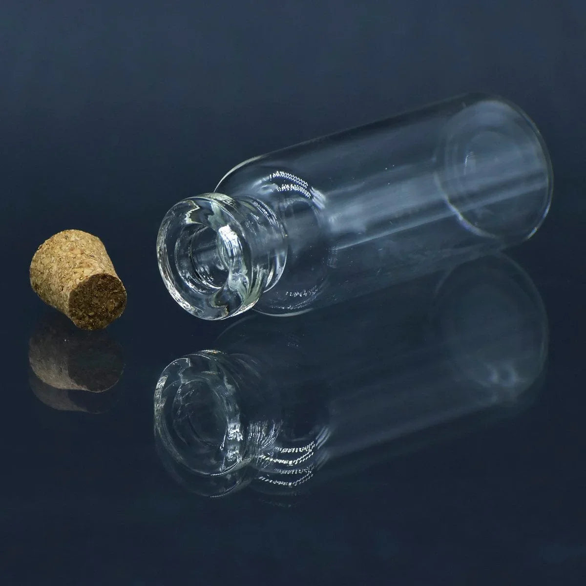 jags-mumbai Glass Bottle And More Glass Messages Bottle 12 Pcs Set 18*50 50MM GMB18X50