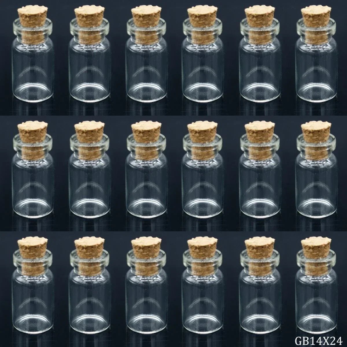 jags-mumbai Glass Messages Bottle Glass Messages Bottle 14x24 18pcs Set GB14X24