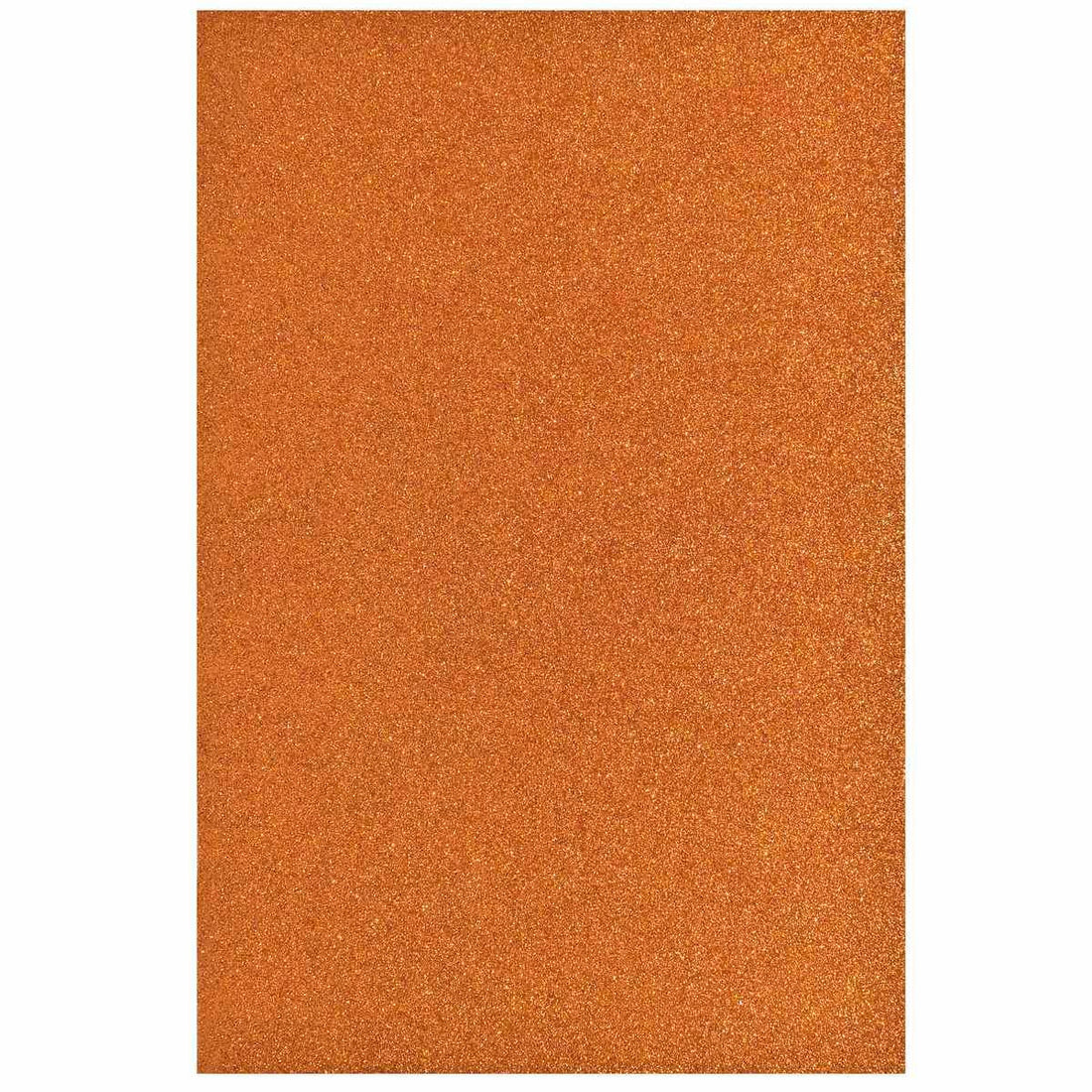 jags-mumbai Glitter Paper & Foam Sheet A4 Glitter Foam Sheet With Sticker Orange 26164OE
