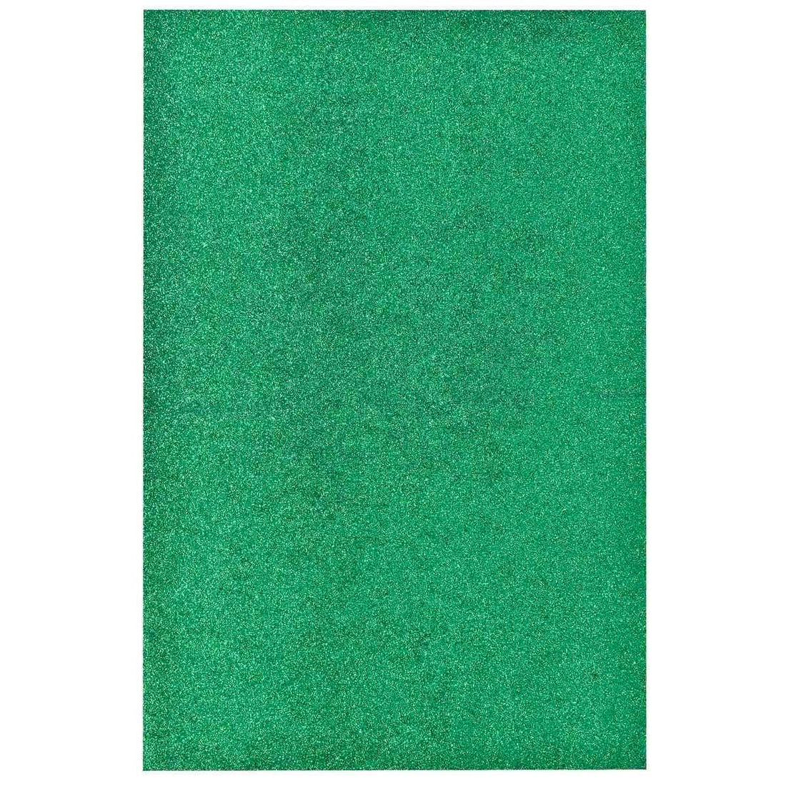jags-mumbai Glitter Paper & Foam Sheet A4 Glitter Foam Sheet Without Sticke Green 00196GN