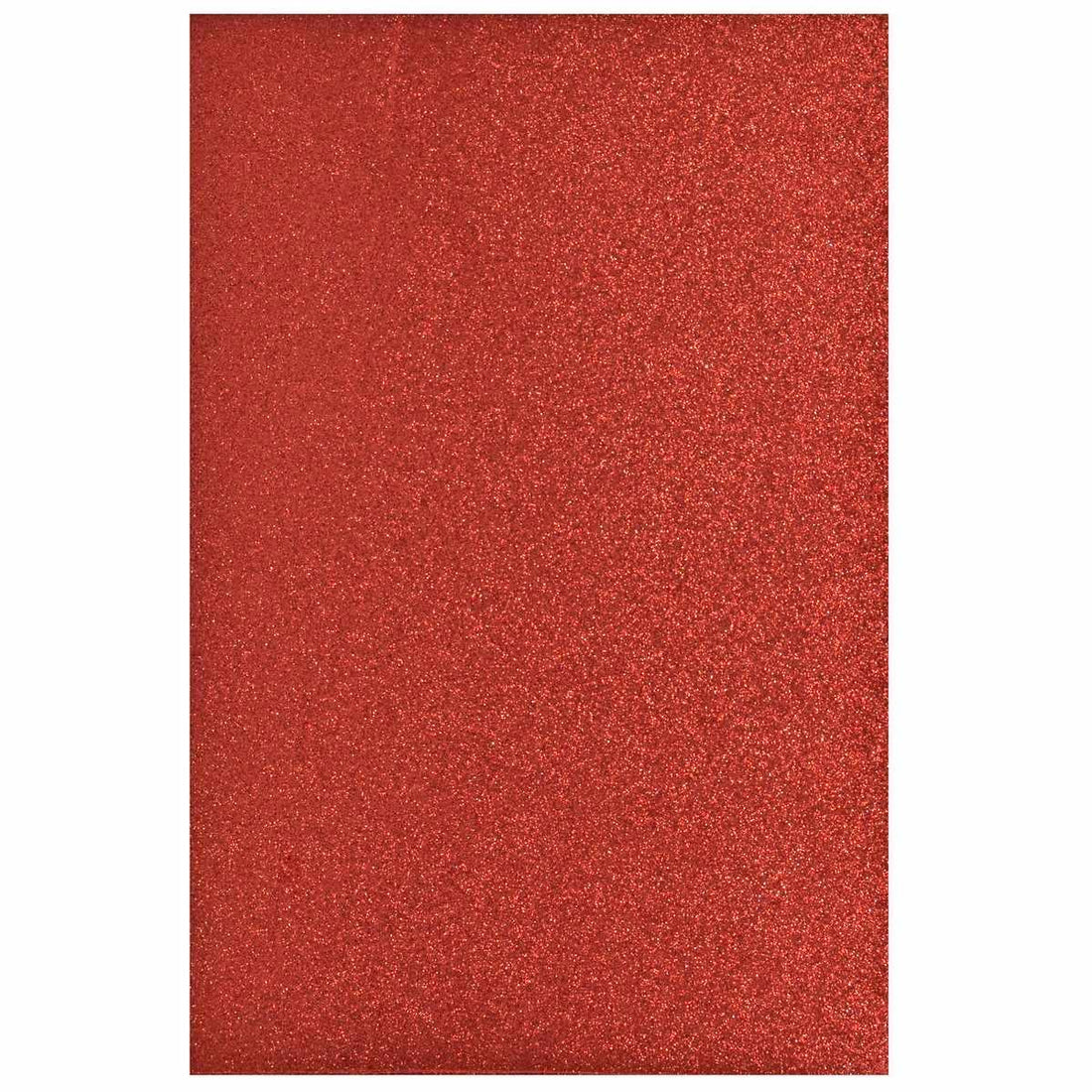 jags-mumbai Glitter Paper & Foam Sheet A4 Glitter Foam Sheet Without Sticker Red 00196RD