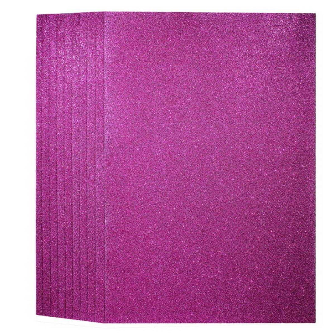 jags-mumbai Glitter Paper & Foam Sheet A4 Glitter Foam Sheet Without Stk R Pink 00196RPK