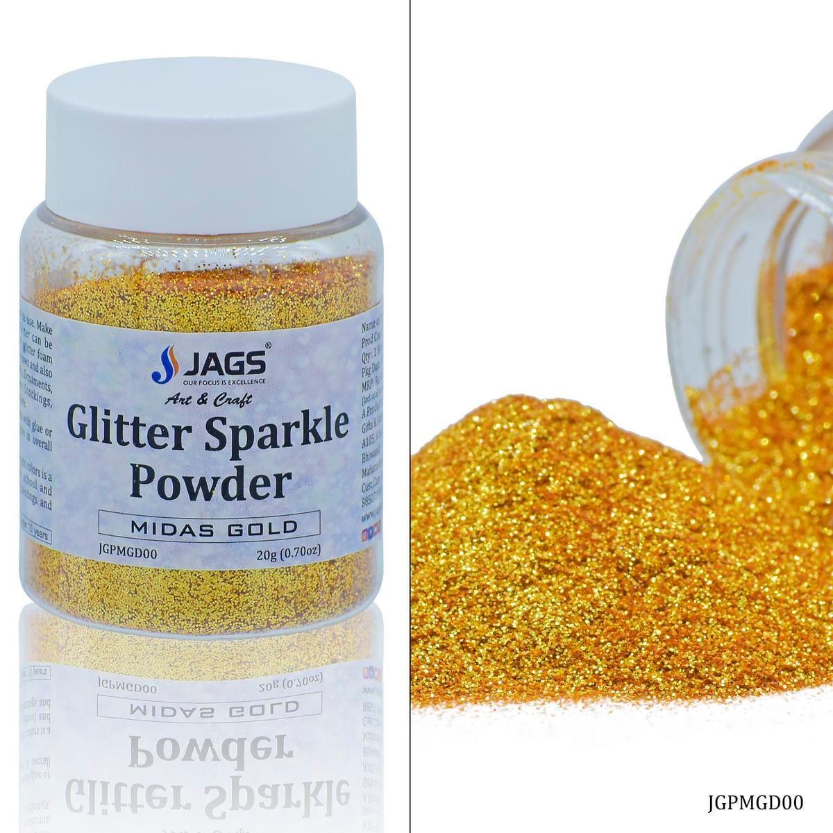 jags-mumbai Glitter Powder Jags Glitter Powder Midas Gold 20gm JGPMGD00