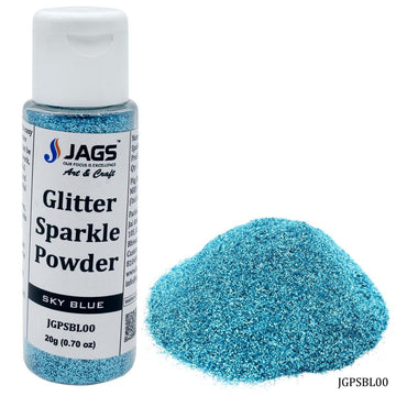jags-mumbai Glitter Powder Jags Glitter Powder Sky Blue 20gm JGPSBL00