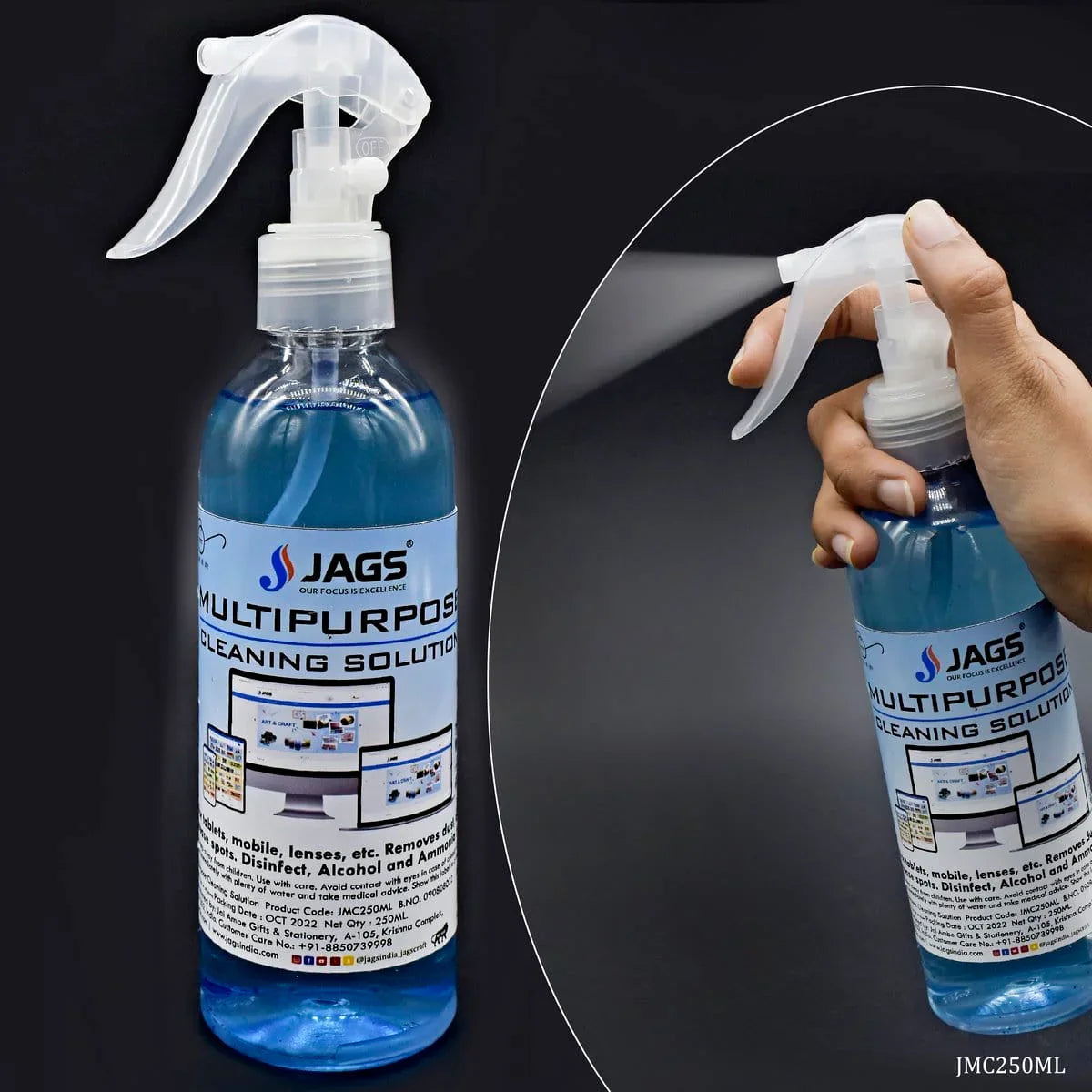 jags-mumbai Household Goods Jags Multipurpose Cleaning Liquid 250ML