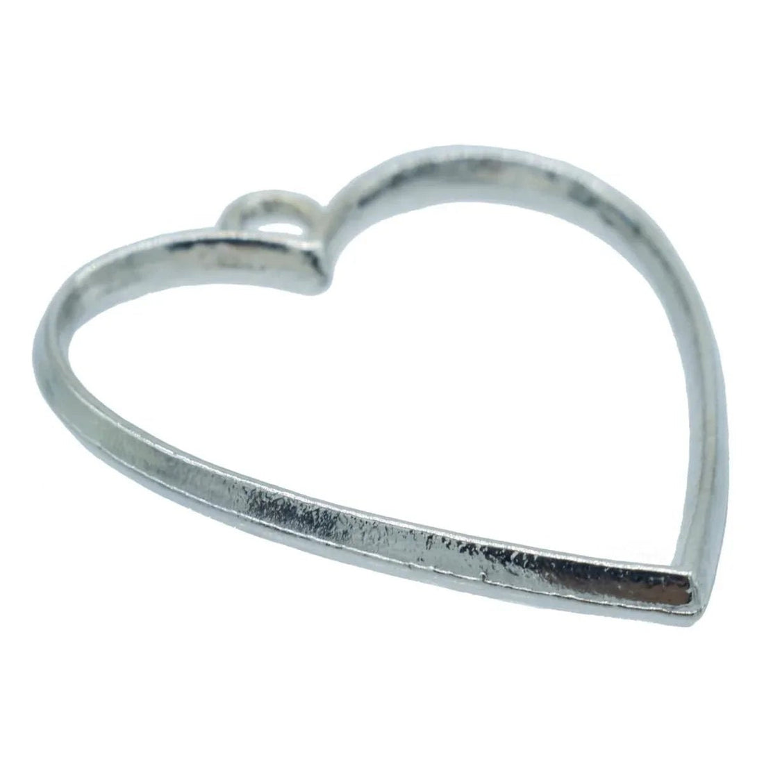 jags-mumbai Jewellery Diy Metal Imitation 4Pcs Heart Silver JRDA09