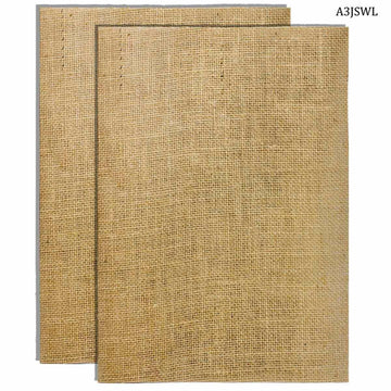 jags-mumbai Jute Ropes & Sheets Lustrous Jute: A3 Laminated Jute Sheet 2Pcs