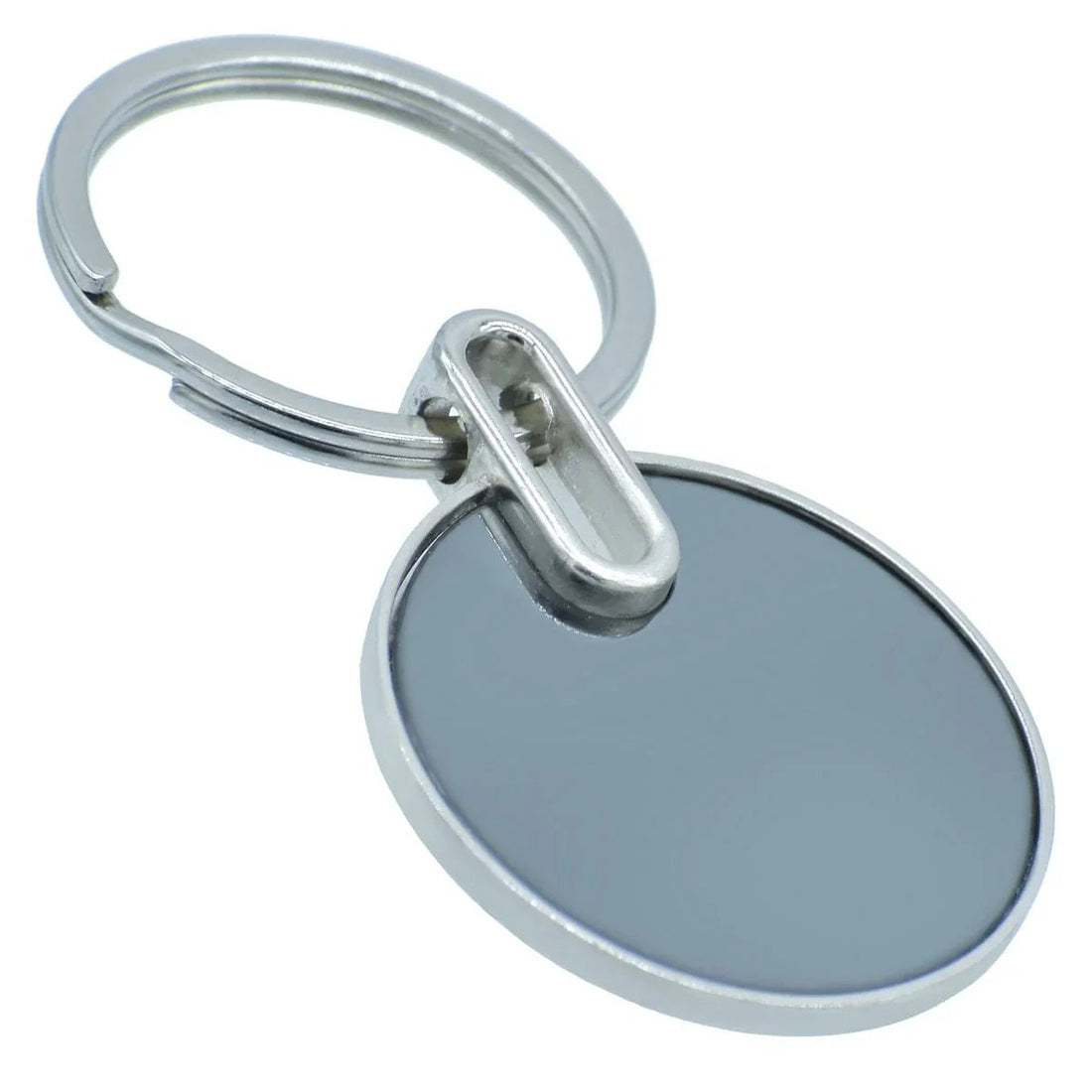 jags-mumbai Key Chain Key Chain Plain Round Black (580) 15043-1