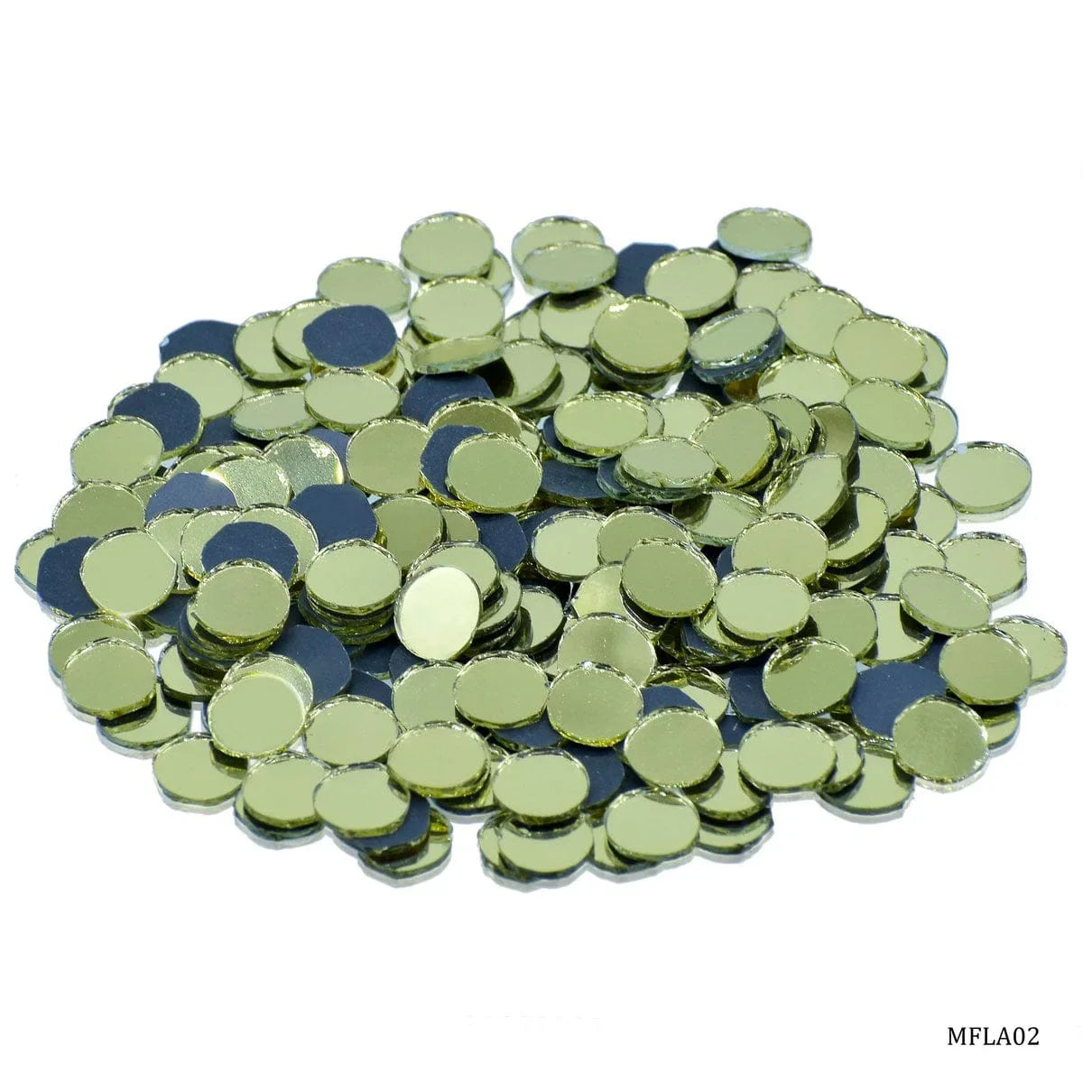 jags-mumbai Lippan Art And More Mirror For Lippan Art Gold 50G Round Medium MFLA02