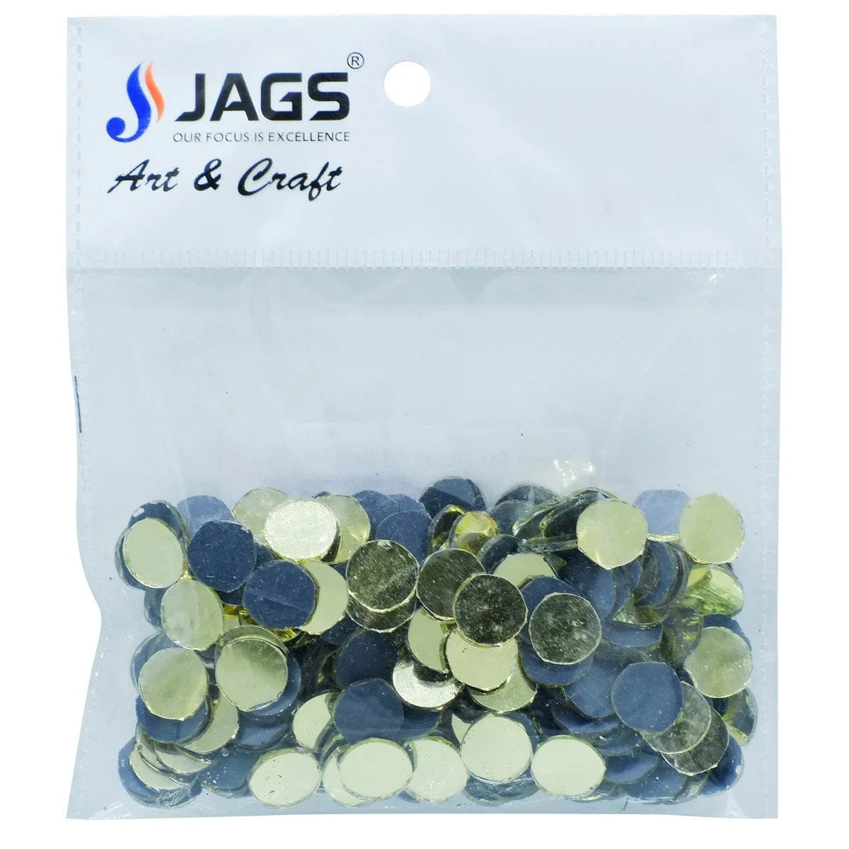 jags-mumbai Lippan Art And More Mirror For Lippan Art Gold 50G Round Medium MFLA02