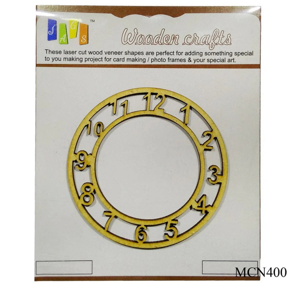 jags-mumbai MDF MDF Clock Number 4inch