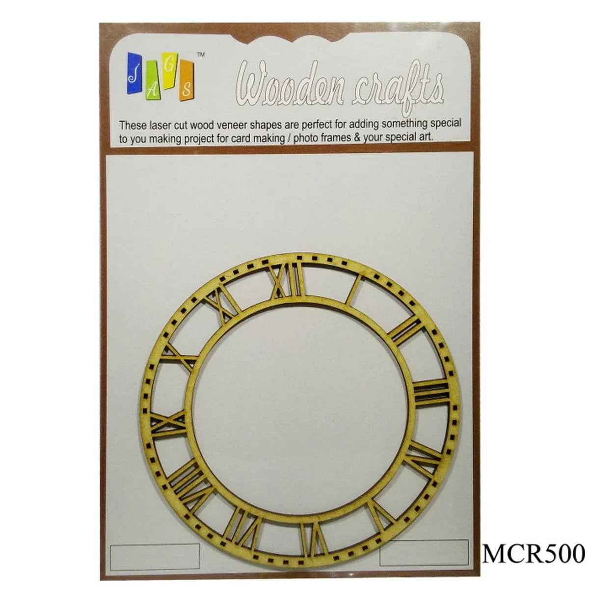 jags-mumbai MDF MDF Clock Roman 5inch