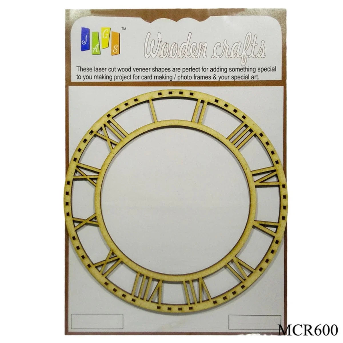 jags-mumbai MDF MDF Clock Roman 6inch