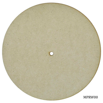 jags-mumbai MDF MDF Plate Round with hole 10 Inch 4mm MPRW00