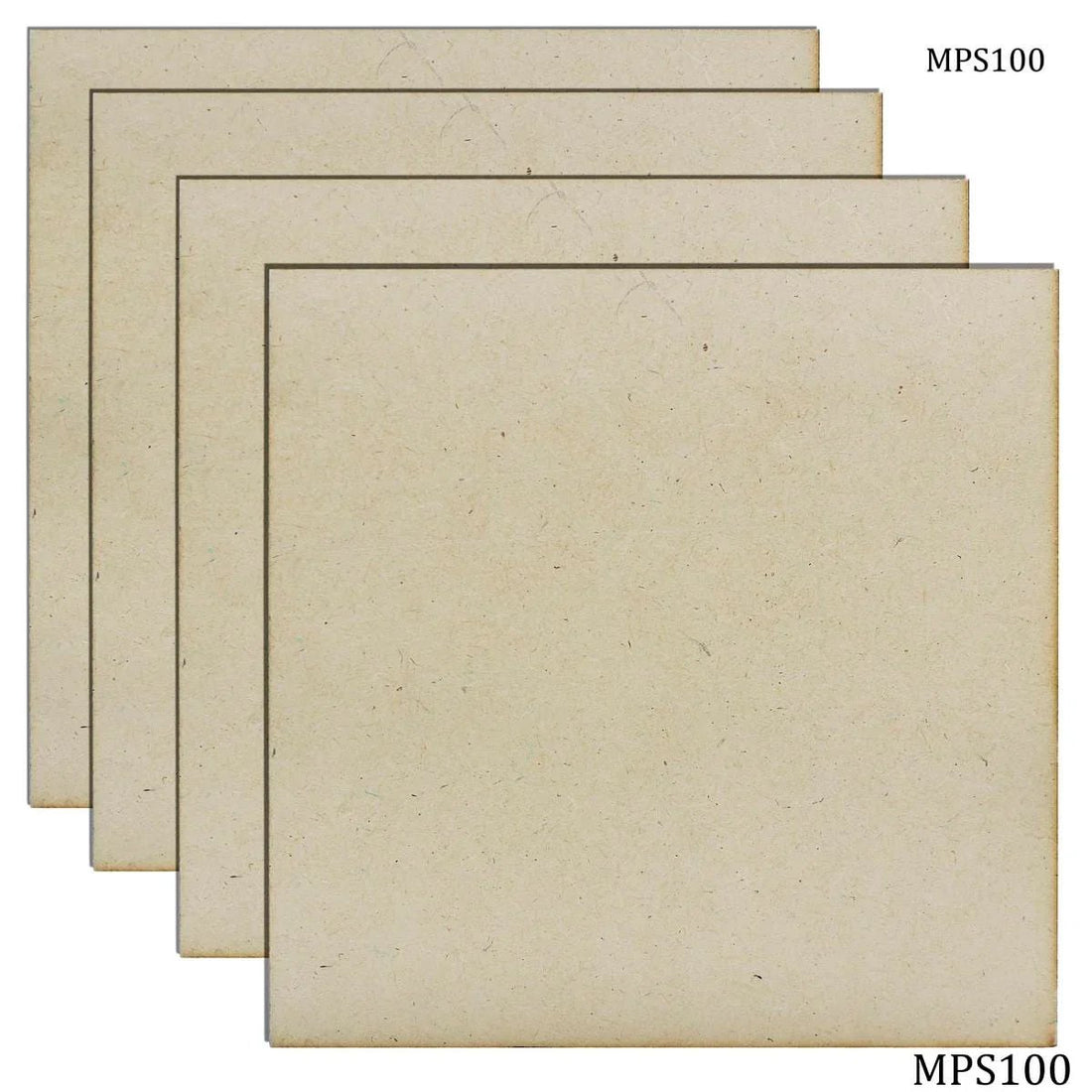 jags-mumbai MDF MDF Plate Square 10X10 4MM 4 Pics MPS100