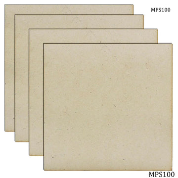 jags-mumbai MDF MDF Plate Square 10X10 4MM 4 Pics MPS100