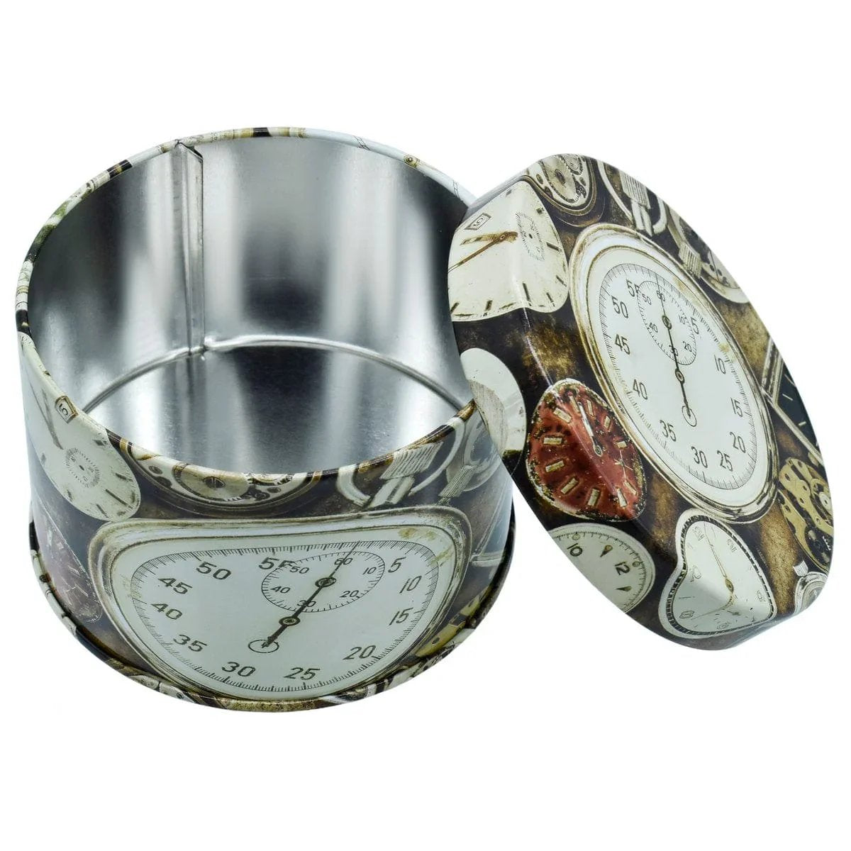 jags-mumbai Metal Box Metal Gift Box Print Round 92X60MMH MGBR60-B